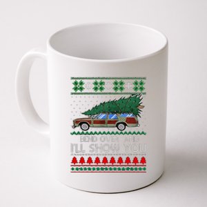 Bend Over and I'll Show You Christmas Couple Matching Family Coffee Mug