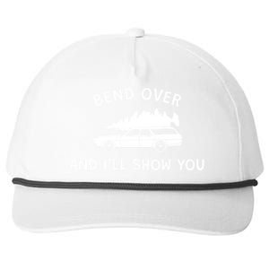 Bend Over And ILl Show You Christmas Couple Matching Family Snapback Five-Panel Rope Hat