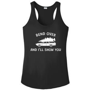 Bend Over And ILl Show You Christmas Couple Matching Family Ladies PosiCharge Competitor Racerback Tank