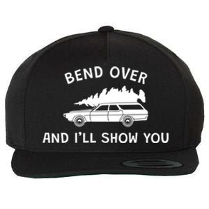 Bend Over And ILl Show You Christmas Couple Matching Family Wool Snapback Cap