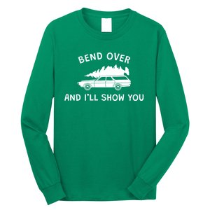 Bend Over And ILl Show You Christmas Couple Matching Family Long Sleeve Shirt