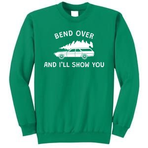 Bend Over And ILl Show You Christmas Couple Matching Family Sweatshirt