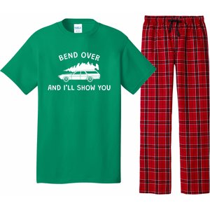 Bend Over And ILl Show You Christmas Couple Matching Family Pajama Set