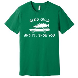 Bend Over And ILl Show You Christmas Couple Matching Family Premium T-Shirt