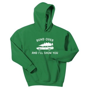 Bend Over And ILl Show You Christmas Couple Matching Family Kids Hoodie