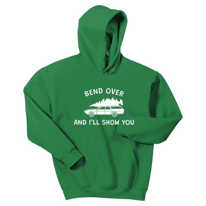 Bend Over And ILl Show You Christmas Couple Matching Family Kids Hoodie