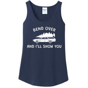 Bend Over And ILl Show You Christmas Couple Matching Family Ladies Essential Tank