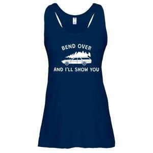 Bend Over And ILl Show You Christmas Couple Matching Family Ladies Essential Flowy Tank