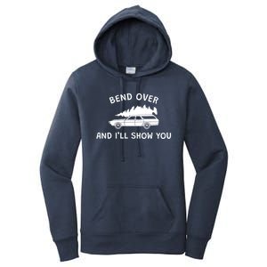 Bend Over And ILl Show You Christmas Couple Matching Family Women's Pullover Hoodie