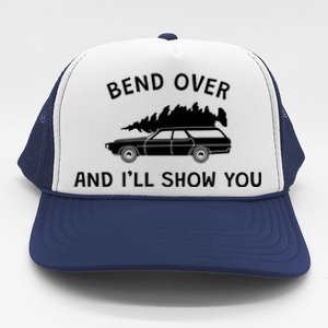 Bend Over And ILl Show You Christmas Couple Matching Family Trucker Hat