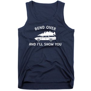 Bend Over And ILl Show You Christmas Couple Matching Family Tank Top