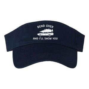 Bend Over And ILl Show You Christmas Couple Matching Family Valucap Bio-Washed Visor