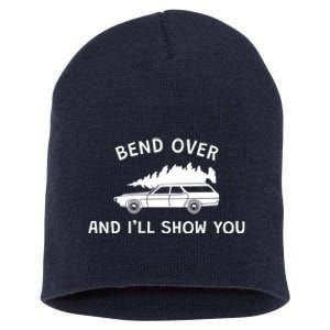 Bend Over And ILl Show You Christmas Couple Matching Family Short Acrylic Beanie