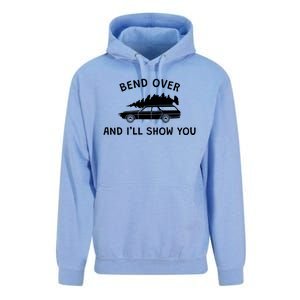 Bend Over And ILl Show You Christmas Couple Matching Family Unisex Surf Hoodie