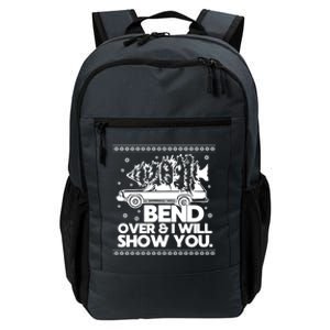 Bend Over And ILl Show You Christmas Couple Matching Family Daily Commute Backpack