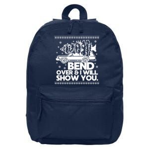 Bend Over And ILl Show You Christmas Couple Matching Family 16 in Basic Backpack