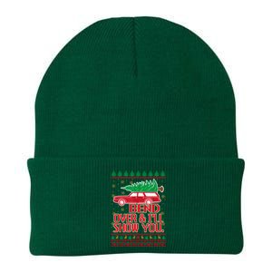 Bend Over And ILl Show You Christmas Couple Matching Family Knit Cap Winter Beanie