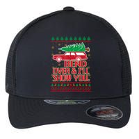 Bend Over And ILl Show You Christmas Couple Matching Family Flexfit Unipanel Trucker Cap