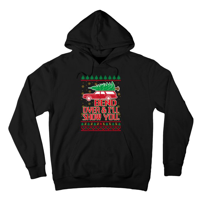 Bend Over And ILl Show You Christmas Couple Matching Family Hoodie