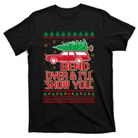 Bend Over And ILl Show You Christmas Couple Matching Family T-Shirt