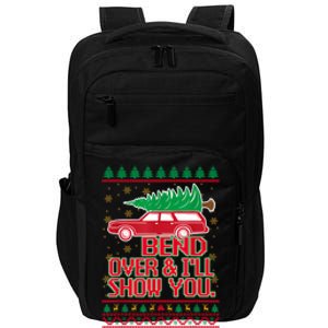 Bend Over And ILl Show You Christmas Couple Matching Family Impact Tech Backpack