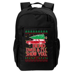 Bend Over And ILl Show You Christmas Couple Matching Family Daily Commute Backpack