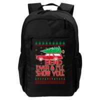 Bend Over And ILl Show You Christmas Couple Matching Family Daily Commute Backpack