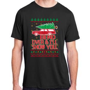 Bend Over And ILl Show You Christmas Couple Matching Family Adult ChromaSoft Performance T-Shirt