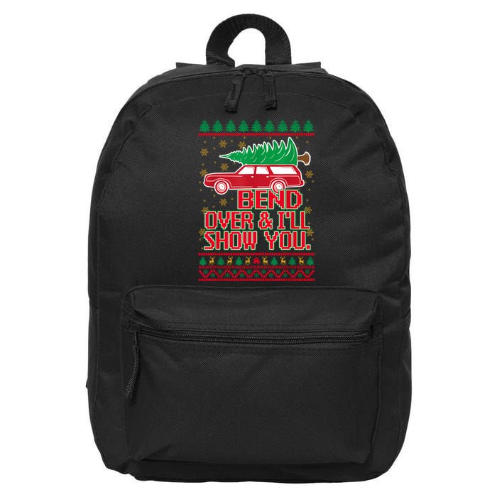 Bend Over And ILl Show You Christmas Couple Matching Family 16 in Basic Backpack