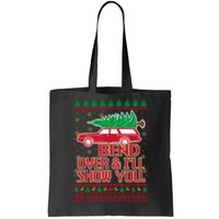 Bend Over And ILl Show You Christmas Couple Matching Family Tote Bag