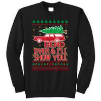 Bend Over And ILl Show You Christmas Couple Matching Family Tall Sweatshirt