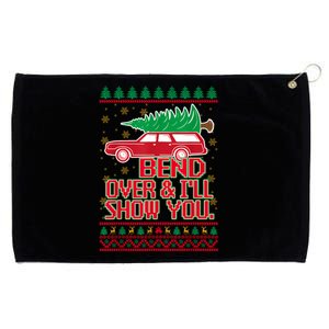 Bend Over And ILl Show You Christmas Couple Matching Family Grommeted Golf Towel