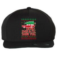 Bend Over And ILl Show You Christmas Couple Matching Family Wool Snapback Cap