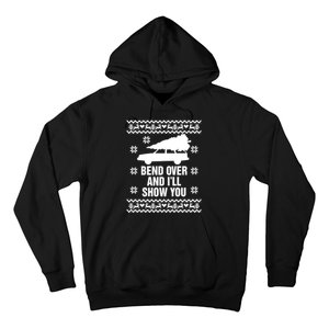 Bend Over And ILl Show You Christmas Couple Matching Family Hoodie