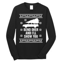 Bend Over And ILl Show You Christmas Couple Matching Family Long Sleeve Shirt