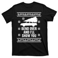 Bend Over And ILl Show You Christmas Couple Matching Family T-Shirt