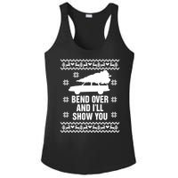 Bend Over And ILl Show You Christmas Couple Matching Family Ladies PosiCharge Competitor Racerback Tank