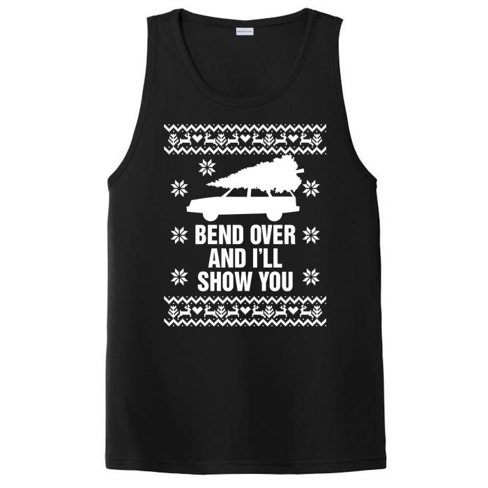 Bend Over And ILl Show You Christmas Couple Matching Family PosiCharge Competitor Tank