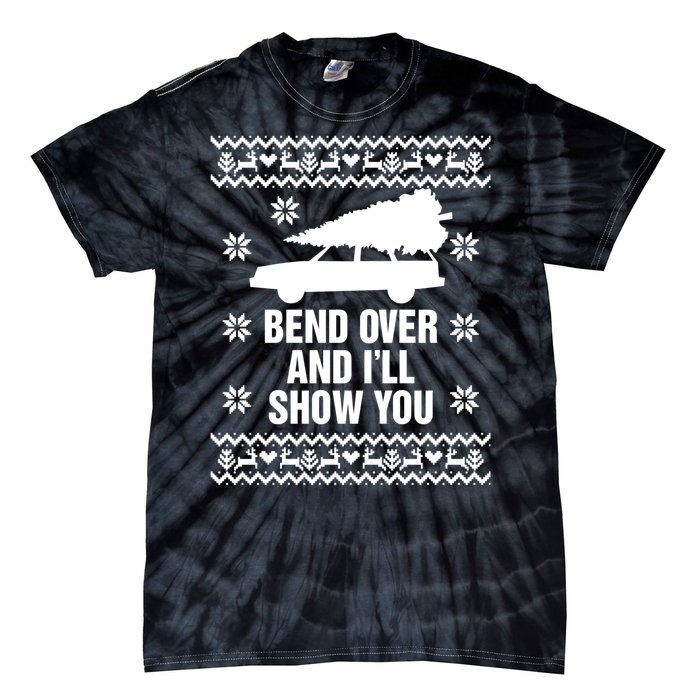 Bend Over And ILl Show You Christmas Couple Matching Family Tie-Dye T-Shirt