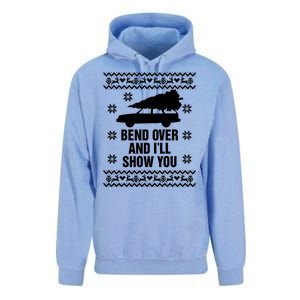 Bend Over And ILl Show You Christmas Couple Matching Family Unisex Surf Hoodie