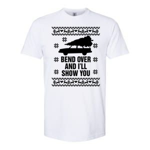 Bend Over And ILl Show You Christmas Couple Matching Family Softstyle CVC T-Shirt