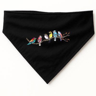 Birds On A Branch Birding Bird Watching Bird Watcher USA-Made Doggie Bandana