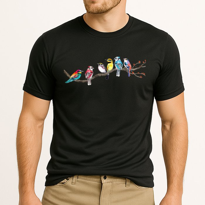 Birds On A Branch Birding Bird Watching Bird Watcher Performance Shirt