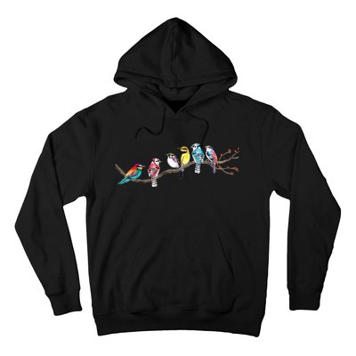 Birds On A Branch Birding Bird Watching Bird Watcher Hoodie