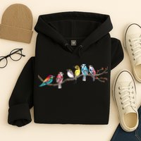 Birds On A Branch Birding Bird Watching Bird Watcher Hoodie