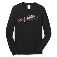 Birds On A Branch Birding Bird Watching Bird Watcher Long Sleeve Shirt