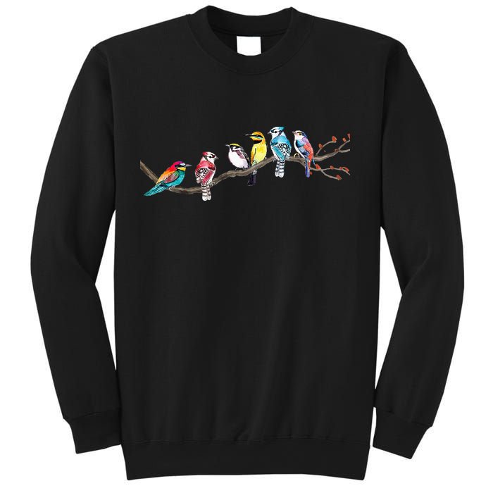 Birds On A Branch Birding Bird Watching Bird Watcher Sweatshirt