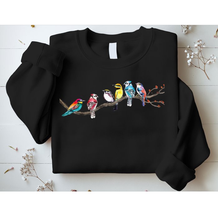 Birds On A Branch Birding Bird Watching Bird Watcher Sweatshirt