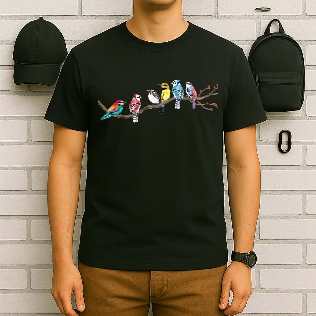 Birds On A Branch Birding Bird Watching Bird Watcher T-Shirt