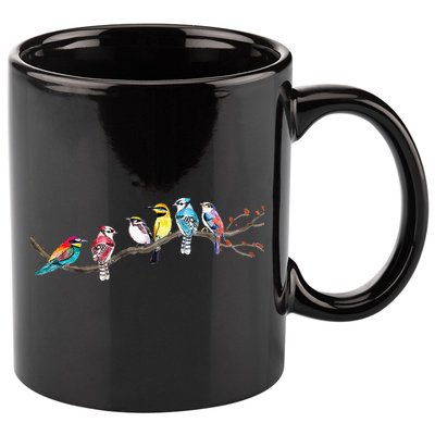 Birds On A Branch Birding Bird Watching Bird Watcher 11oz C Handle Ceramic Mug